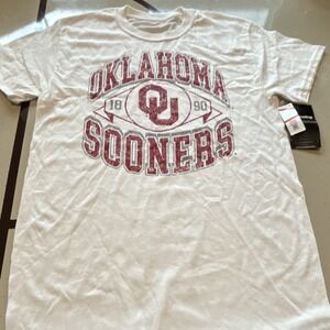 Captivating Apparel Oklahoma Sooners Football Shirt White S Officially Licensed